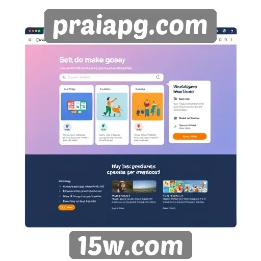 Evolução do design de interface no site praiapg.com